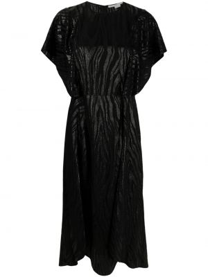 Midi obleka Stella Mccartney črna