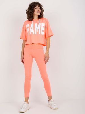 Sportruha feliratokkal Fashionhunters narancsszínű