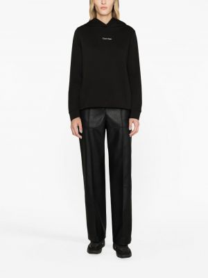 Bluza z kapturem z nadrukiem Calvin Klein czarna