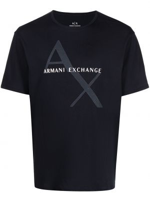 Trykt t-skjorte Armani Exchange svart