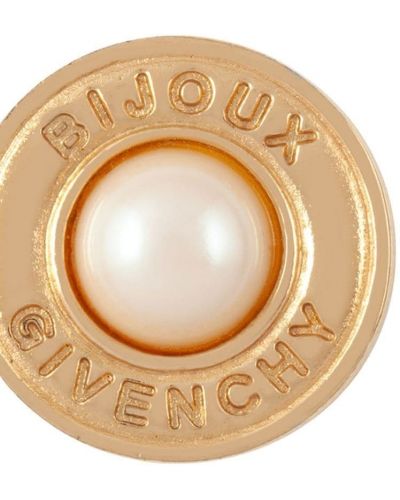 Auskari ar pērļu Givenchy Pre-owned zelts