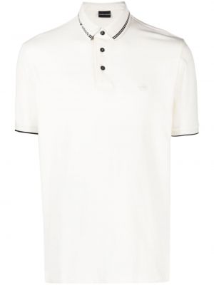 Poloshirt Emporio Armani hvid