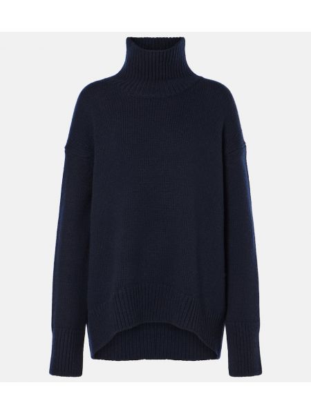 Cashmere ull turtleneck Plan C blå