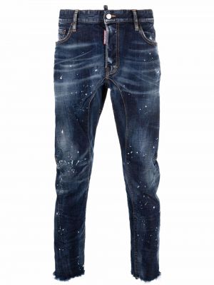 Nødlidende stretch jeans Dsquared2 blå