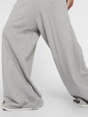 Spodnie sportowe bawełniane oversize Vetements szare