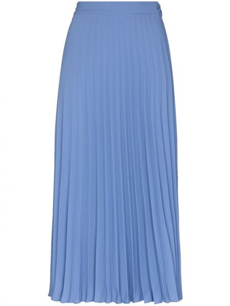 Falda midi plisada Mm6 Maison Margiela azul