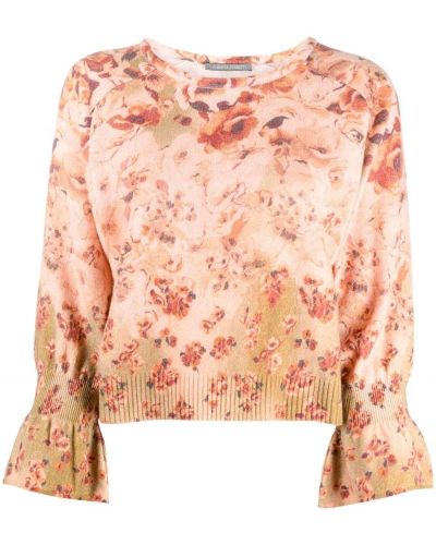 Jersey de flores con estampado de tela jersey Alberta Ferretti