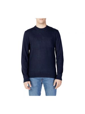 Sweter Armani Exchange niebieski