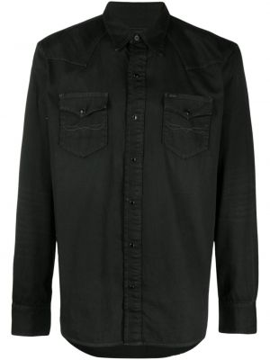 Camicia di cotone Polo Ralph Lauren nero