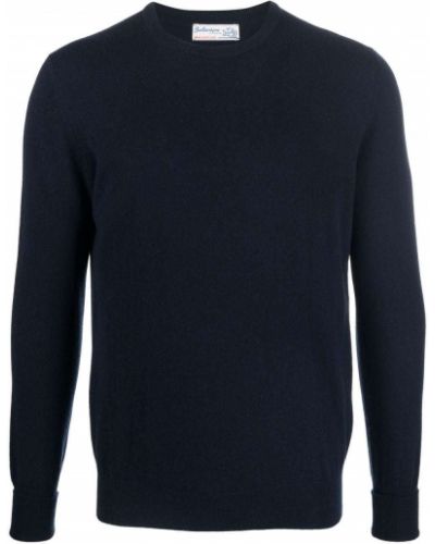 Jersey de cachemir de tela jersey con estampado de cachemira Ballantyne azul