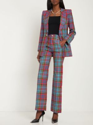 Kockované vlnené nohavice Vivienne Westwood