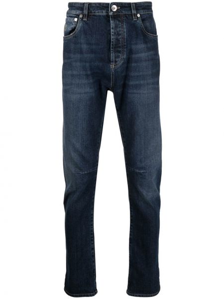 Jeans skinny slim Brunello Cucinelli bleu