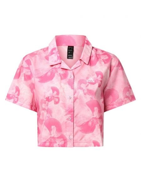 Bluzka z kołnierzykiem Adidas Sportswear różowa