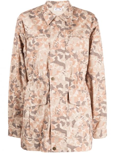Jacke aus baumwoll mit print mit camouflage-print The Upside braun