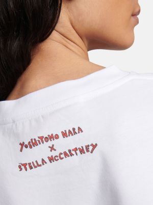 T-shirt con stampa in jersey con motivo a stelle Stella Mccartney bianco