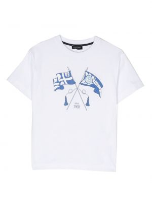 T-shirt con stampa Monnalisa bianco