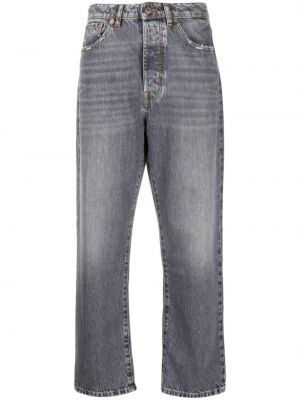 Jeans boyfriend a vita alta 3x1 grigio
