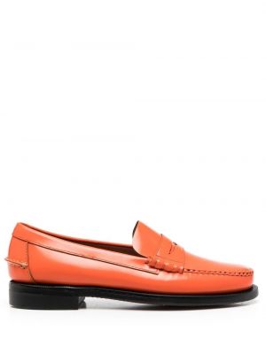 Pantofi loafer din piele Sebago portocaliu