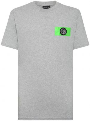 Sporta t-krekls ar apdruku Plein Sport pelēks