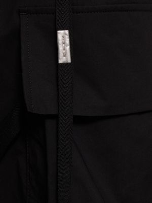 Medvilninės „cargo“ stiliaus kelnės Ann Demeulemeester juoda