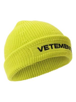 Зеленая шапка Vetements