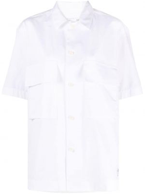 Bavlnená košeľa s vreckami Sacai biela