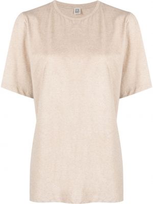 Oversize t-shirt Toteme beige