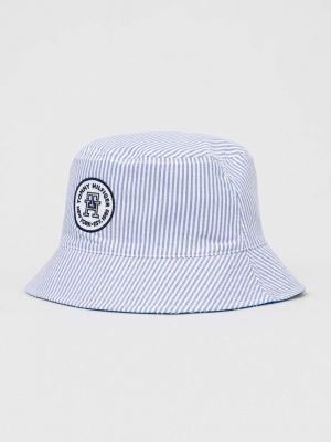Pamučni šešir Tommy Hilfiger plava