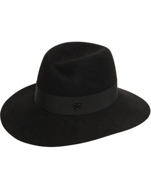 Plstěná vlnená čiapka Maison Michel čierna