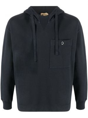Pamučna hoodie s kapuljačom Ten C siva