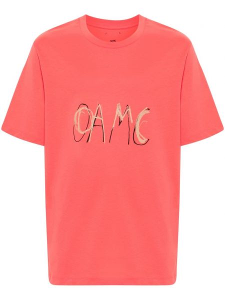 T-shirt Oamc rød