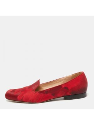 Calzado de raso Valentino Vintage rojo