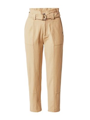 Bavlnené skinny nohavice s vysokým pásom na zips Garcia