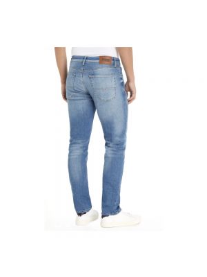 Einfarbige skinny jeans mit reißverschluss Tommy Hilfiger blau