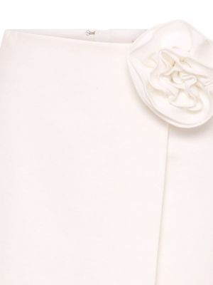 Květinové mini sukně Nicholas bílé