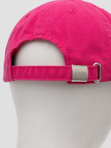 Șapcă din bumbac La Mania roz