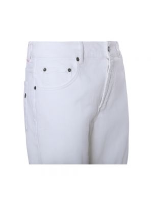 Pantalones cortos vaqueros con cremallera Dondup blanco