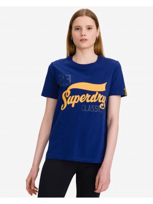 Тениска Superdry синьо
