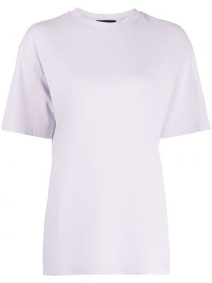 Raštuotas medvilninis marškinėliai We11done violetinė