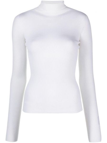 Вълнен пуловер Sportmax бяло