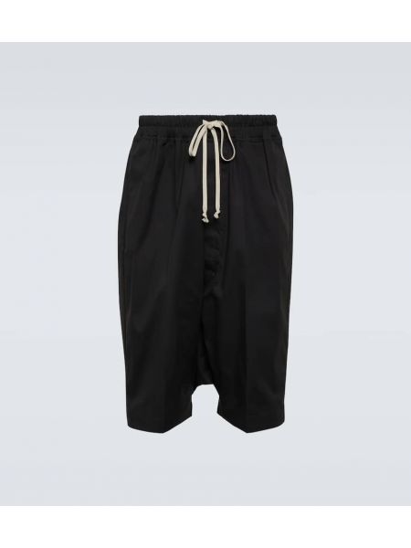 Bomull bermudas Rick Owens svart