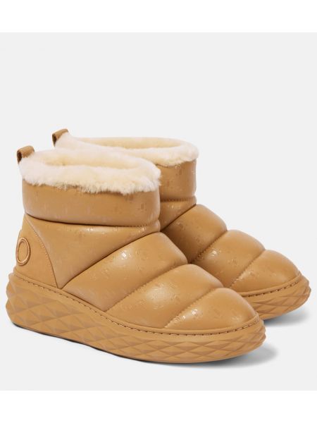 Läder snöstövlar Jimmy Choo brun