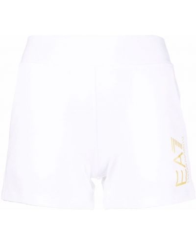 Pantalones cortos ajustados Ea7 Emporio Armani blanco