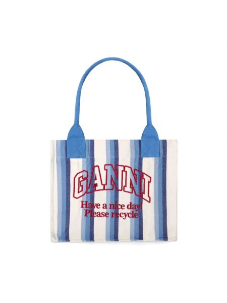 Shopper handtasche Ganni weiß