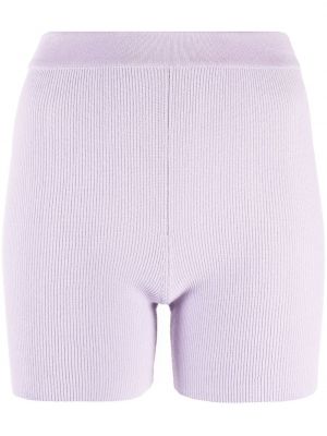 Shorts en tricot Jacquemus violet