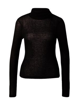 Tričko s dlhými rukávmi Karen Millen čierna