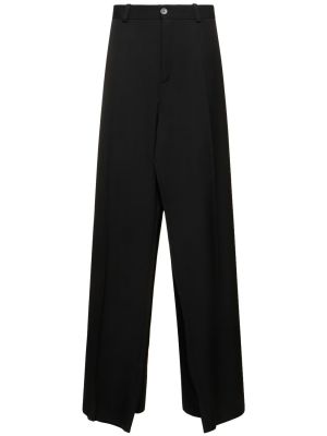 Pantaloni de lână Balenciaga negru