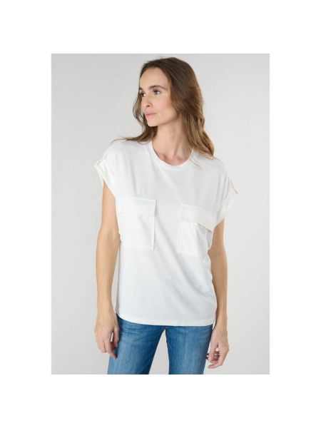 Camiseta con bolsillos Le Temps Des Cerises blanco