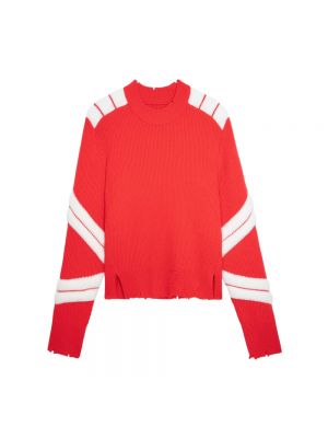 Sweter z wełny merino Zadig & Voltaire czerwony