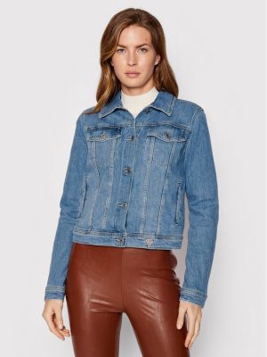 Priliehavá džínsová bunda Guess modrá